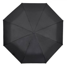 Umbrelă Pliabilă, Automată, M&acirc;ner Cauciuc, Negru, Lungime 31.5cm, Diametru 98cm