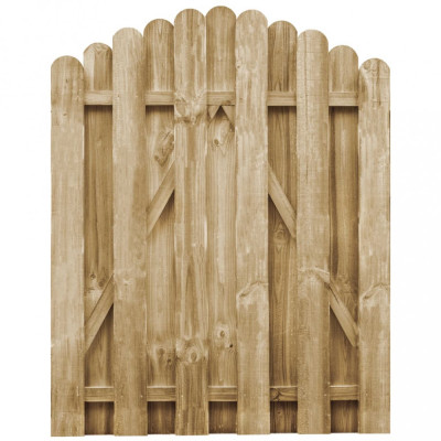 vidaXL Poartă de grădină, 100 x 125 cm, lemn de pin tratat foto