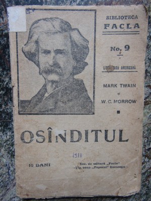 MARK TWAIN / W. C. MORROW - OSANDITUL foto