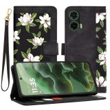 Husa personalizata fete Motorola Moto G35 Techsuit FlipCraft, negru