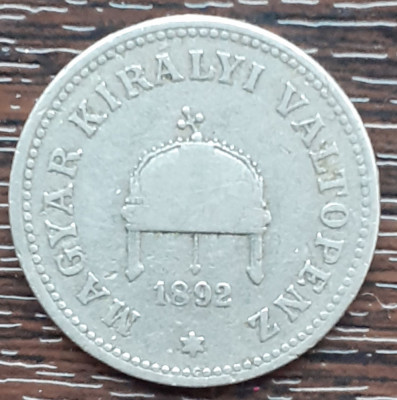 (M2222) MONEDA UNGARIA - 20 FILLER 1892, AN MAI RAR foto