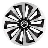 Cumpara ieftin Set 4 capace roti Fox Gri-Negru R16 Compatibil Cu Hyundai