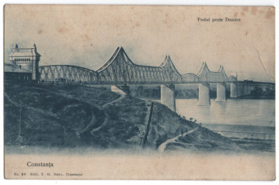 1908 - Constanta, podul peste Dunare (jud. Constanta) foto