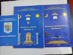 RITUALUL UCENICULUI / RITUALUL CALFEI -Gradul II / RITUALUL MAESTRULUI -Gradul III