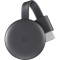 Mediaplayer Chromecast 3rd Generation Video, 512 MB RAM, Wi-Fi 5, Compatibil Disney+, Netflix, YouTube, HBO Now, YouTube TV, Negru