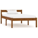 Cumpara ieftin Cadru de pat, maro miere, 90 x 200 cm, lemn masiv de pin