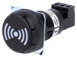 Semnalizator Acustic Buzer 24VDC/24VAC IP65 Negru