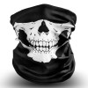Masca Protectie, Bandana cu Craniu, Poliester, Universal - Techsuit (BLC7) - Black