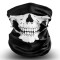 Masca Protectie, Bandana cu Craniu, Poliester, Universal - Techsuit (BLC7) - Black
