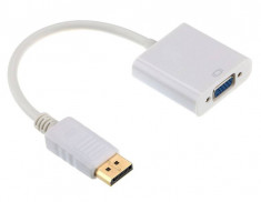 Cablu Gembird AB-DPM-VGAF-02 Adaptor DisplayPort la VGA Blister Alb foto