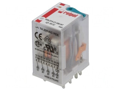 Releu Electromagnetic 4PDT 60VDC 6A foto