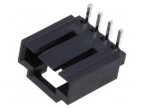 Soclu Cablu-Placă Tată 2,54mm 4 Pin 90&deg; THT