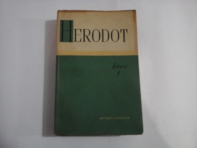 ISTORII - HERODOT - volumul 1 foto