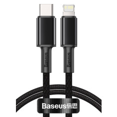 Baseus Cafule Cablu de nailon de &icirc;naltă rezistență USB tip C PD Lightning 18W cablu 1m