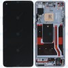 OnePlus 8T (KB2003) Capacul frontal al modulului de afișare + LCD + digitizer argintiu lunar