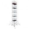 Schela Protec XXL 1,2 x 2m, aluminiu, inaltime lucru 12,3m, inaltime max platforma 10,3m