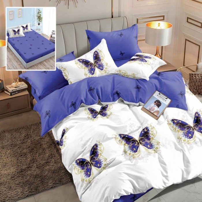 LENJERIE FINET 6 PIESE CU HUSĂ &ndash; 160&times;200 ȘI 180&times;200 (HF6P174) - 180x200