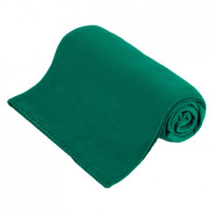 Patura Fleece Polar, Material Moale si Pufos Cocolino, Dimensiune 130x150 cm pentru Patut Copii, Culoare Verde