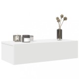 VidaXL Raft de perete cu sertare, alb, 60x26,5x15 cm, lemn prelucrat