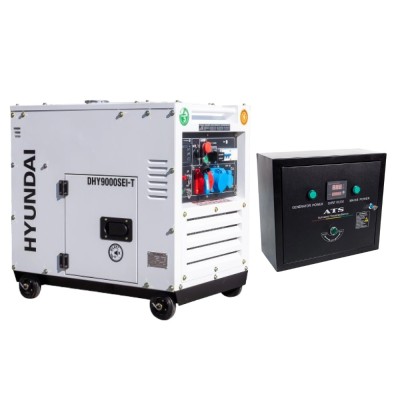 Generator inverter HYUNDAI DHY9000SEi-T + Automatizare ATS-W-25A-3 foto