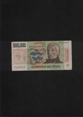 Rar! Argentina 500.000 500000 pesos 1980(83) seria55833104 foto