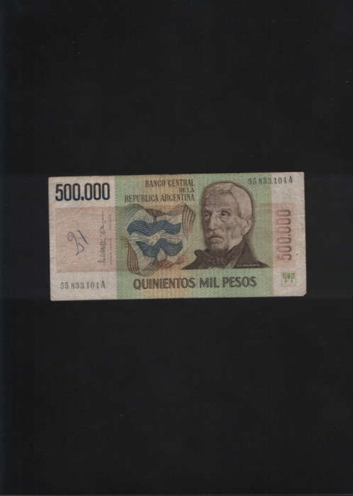 Rar! Argentina 500.000 500000 pesos 1980(83) seria55833104