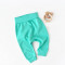 Pantaloni Bebe Unisex din bumbac organic Turcoaz BabyCosy (Marime: 12-18 Luni)