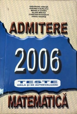 Admitere 2006 matematica