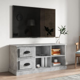 VidaXL Comodă TV, gri beton, 102x35,5x47,5 cm, lemn prelucrat