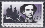 Germania 1986 - 100 de ani de la moartea regelui Ludwig al II-lea al Bayern, MNH, Nestampilat