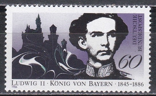 Germania 1986 - 100 de ani de la moartea regelui Ludwig al II-lea al Bayern, MNH
