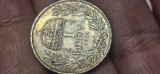 Ungaria 1 korona 1914 , argint , luciu si patina de colectie
