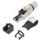 Mufă RJ45 Cat 6a Ecranată cu Capac Protecție Aurit