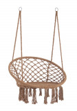 Hamac tip scaun Bang, Bizzotto, &Oslash;81 x 128 cm, policoton, maro