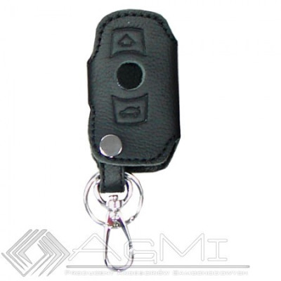 Husa cheie din piele pentru BMW Seria 1 E81, Seria 3 E90, Seroa 5 E60 F10, X1 X3 X5 X6 , cusatura neagra , pentru cheie cu 3 butoane Kft Auto foto