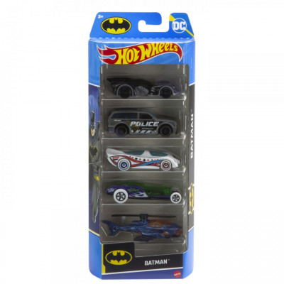 SET 5 MASINI HOT WHEELS BATMAN foto