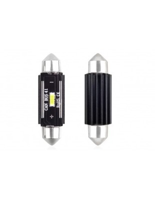 Set 2 bec led auto C5W Canbus cu 1Smd UltraBright 41mm 12/24v foto