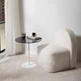 Cumpara ieftin Măsuță auxiliară Chill-Out, Alb- Gri inchis
