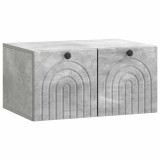 vidaXL Oglindă TV montată pe perete Gri Beton 59,5 x 41 x 30 cm 898168