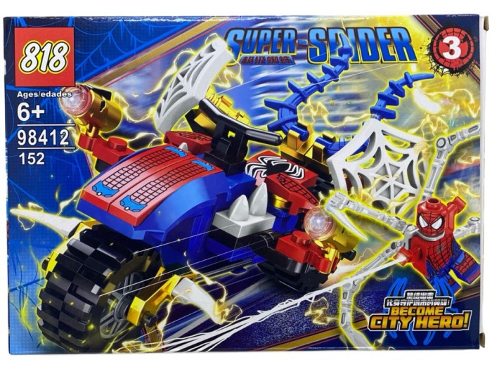 Set de constructie gen lego Super Spider 98412-3