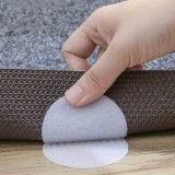 Autocolante Fixatoare Nailon, Set 8 Bucăți, Culoare Albă, Diametru 4.5cm, Oem