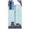 Husa compatibila cu Motorola Edge 20 Lite model Castle Black, Silicon, TPU, Viceversa, Transparent, Carcasa