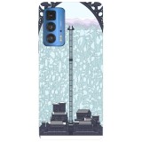 Husa compatibila cu Motorola G20 model Castle Black, Silicon, TPU, Viceversa, Transparent, Carcasa