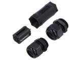 Conector alimentare AC terminal cu şurub TH400 4 piste TECHNO