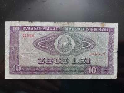 Bancnota 10 lei 1966 Romania foto