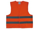 Vestă Reflectorizantă Portocaliu-Negru de Avertizare
