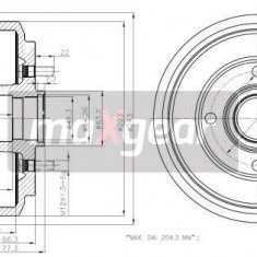 Tambur frana FORD Fiesta Mk5 Hatchback (JH1, JD1, JH3, JD3) ( 11.2001 - 03.2010) OE 1151001