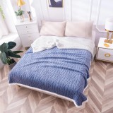 Cumpara ieftin Patura Cocolino cu Blanita, Model Tricotat, Blue - PIT118