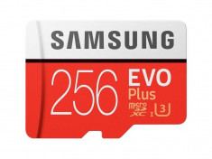 Card de memorie Samsung EVO Plus 256GB MicroSDXC Clasa 10 UHS-I + Adaptor SD foto