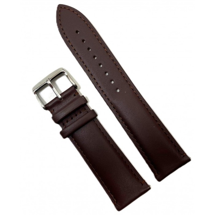 Curea unisex din piele natural? maro, clasic?, 18 / 20 / 22 / 24mm WZ1382